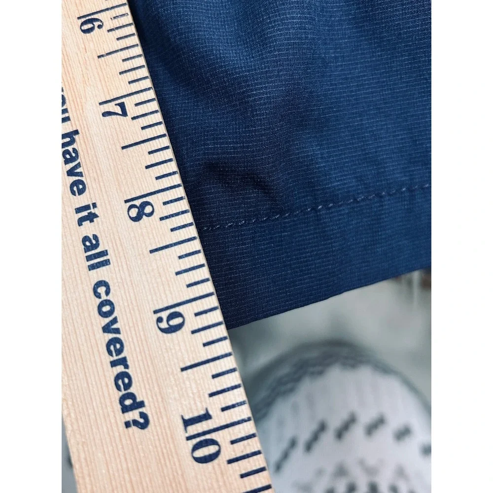 Banana Republic Mens Navy Blue Core Temp Golf Shorts Elastic Back‎ Waist 36
